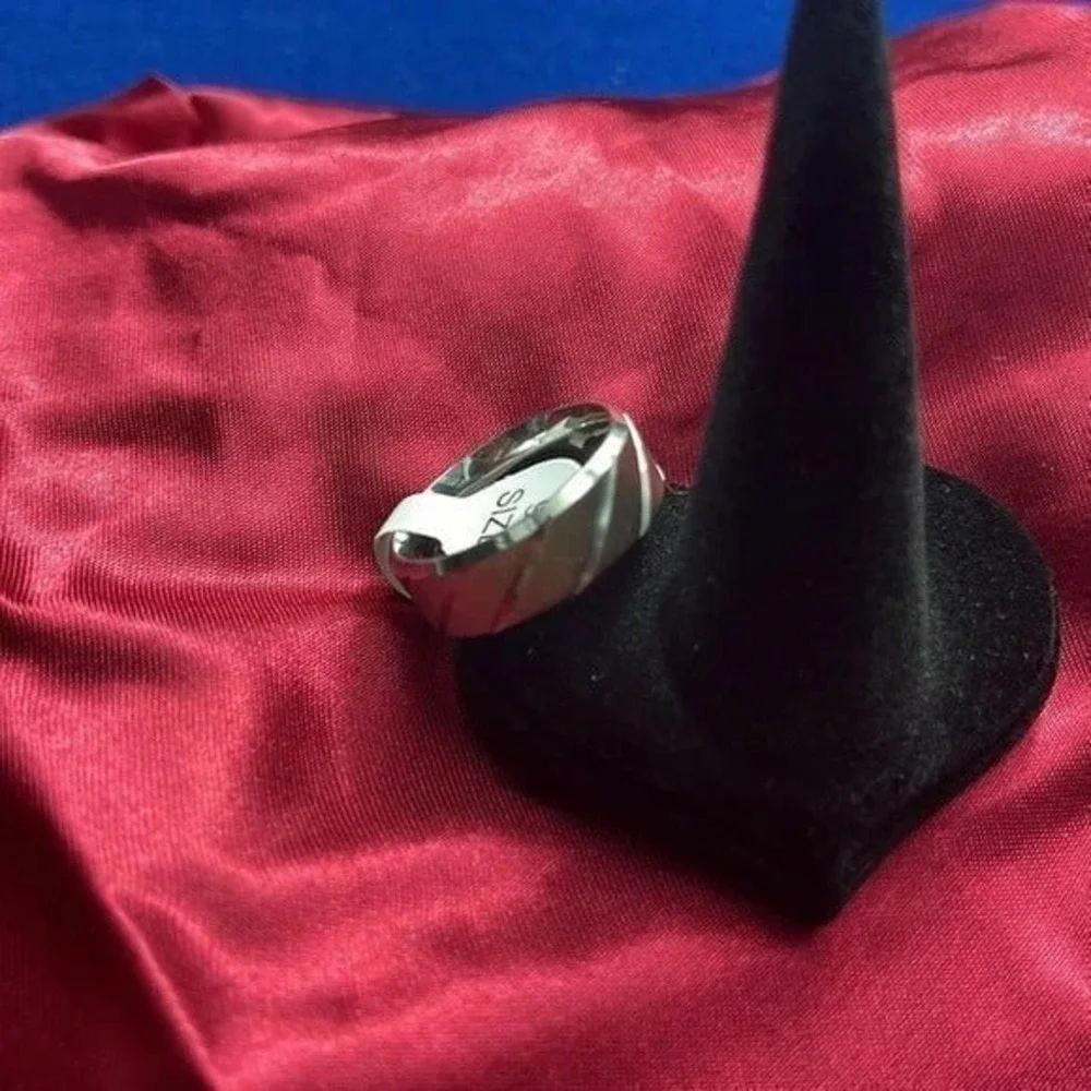 Men Wedding Band Ring Line Groove Brush Male Style Design from size 11‎
